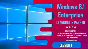 1.Lesson Windows Learning in pashto