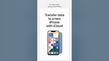 Transfer data to a new iPhone with iCloud | Apple Support