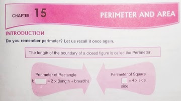 Dav class 6 Math Chapter 15 || Introduction || Perimeter And Area ||