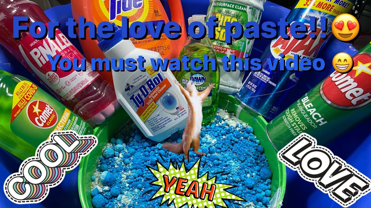 ASMR ODDLY SATISFYING- RANDOM PASTE 😁😍💙💙💙Super cool paste 😉