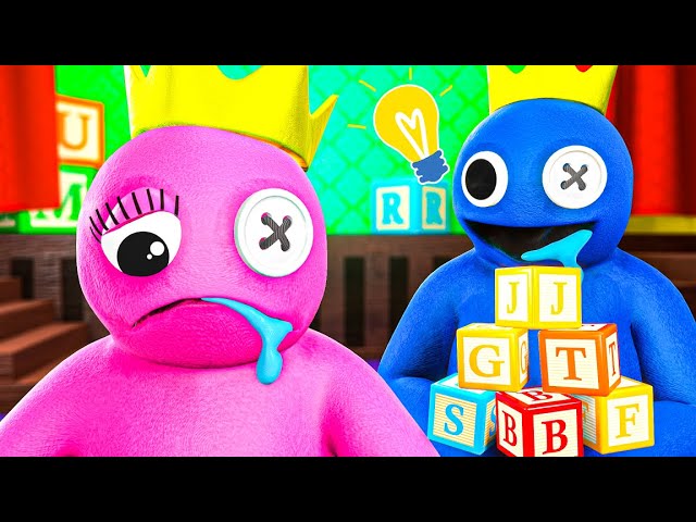 Rainbow Friends Pink Have a Baby, Blue Love Story