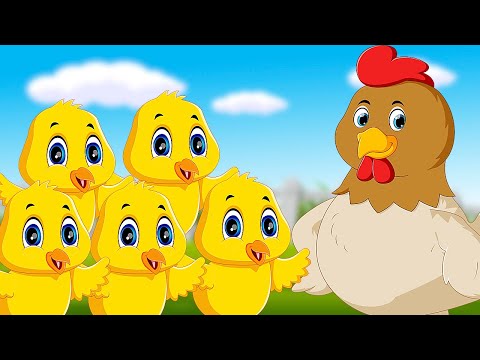 5 KÜÇÜK CİVCİV VE ANNE TAVUK - Hayvanlı Çocuk Şarkısı (Mutlu Çocuk Şarkıları)