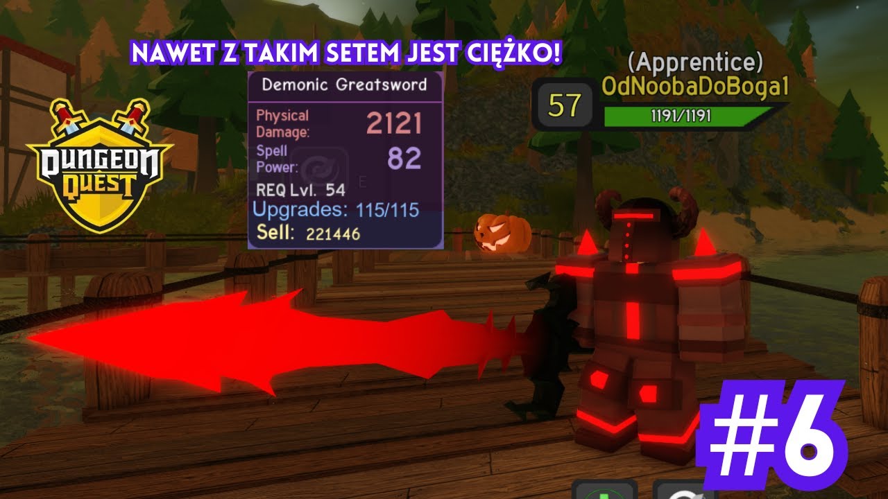 ZDOBYŁEM ELITE WARLORD SET ORAZ DOBRA BROŃ! - Dungeon Quest Noob To Godly #6