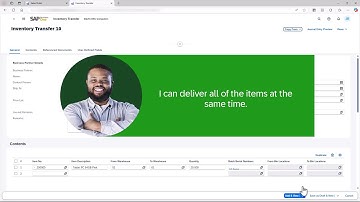 Inventory Transfers and Inventory Transfer Requests in SAP Business One, Web client