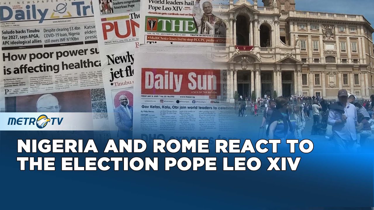 Tourists and Nigerian Catholics Unite in Support for Pope Leo XIV - YouTube