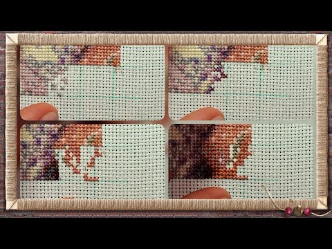 Процесс вышивки крестом🪡//Cross-stitch