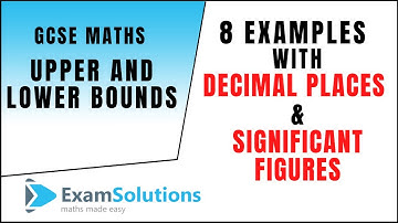 Upper and Lower bounds with decimal places and significant figures
