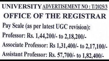 Permanent Assistant Professor Recruitment Notification in Govt. College | 58 Vacancies | Rs 1,82,400