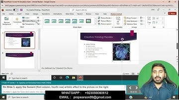 PowerPoint 1A and 1B Simulation Exam | PowerPoint 1A and 1B Simulation Exam/Complete Exam