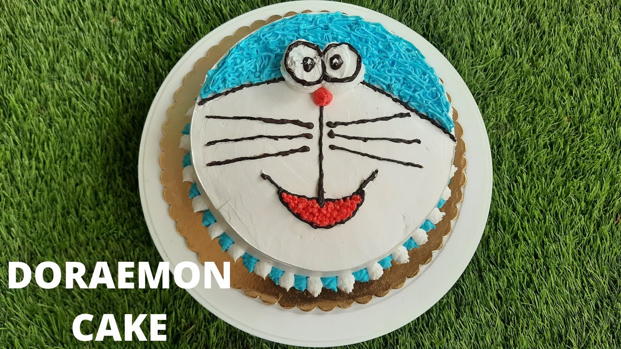 Doraemon cake| नो नोझल केक|How to make Doraemon cake ...