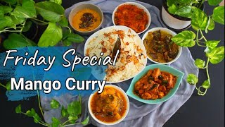 Another Srilankan Friday Special Lunch /Mango curry /Eggplant curry /Dhall /Potato Aviyal /Ghee Rice