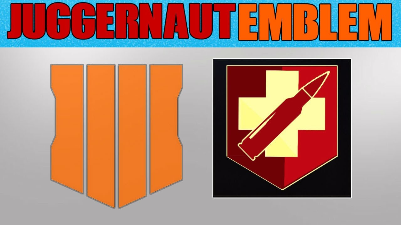 Black Ops 4 Juggernaut Emblem Tutorial By StoneGash YouTube