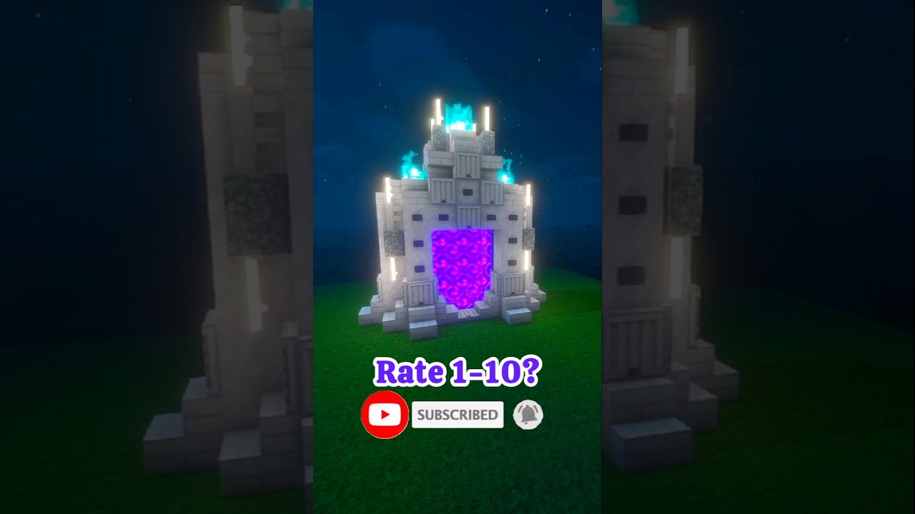 ✨ Minecraft Beautiful Nether Portal || Minecraft || 