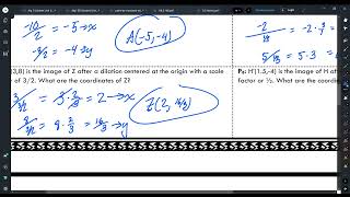 Geometry 9.6 Notes (Dilations)
