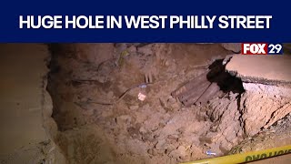 Philly residents fed up with huge hole in the street