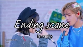 ' ENDING SCANE ' ( IU×V (BTS) ) | Easy Lyrics (sub indo) ( 이지은&뷔 ) | 'Pallete vid'