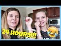 24 Hours overnight challenge hanging out with my sister || Taylor and Vanessa