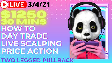 +$1250 LIVE DAY TRADING $500 SCALPING SPY FUTURES 1 Price Action Setup | Two Legged Pullback ep35