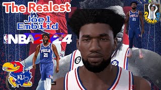 The Realest Joel Embiid NBA 2k24 Face Creation (Kobe Bryant Edition) 🔥🔥