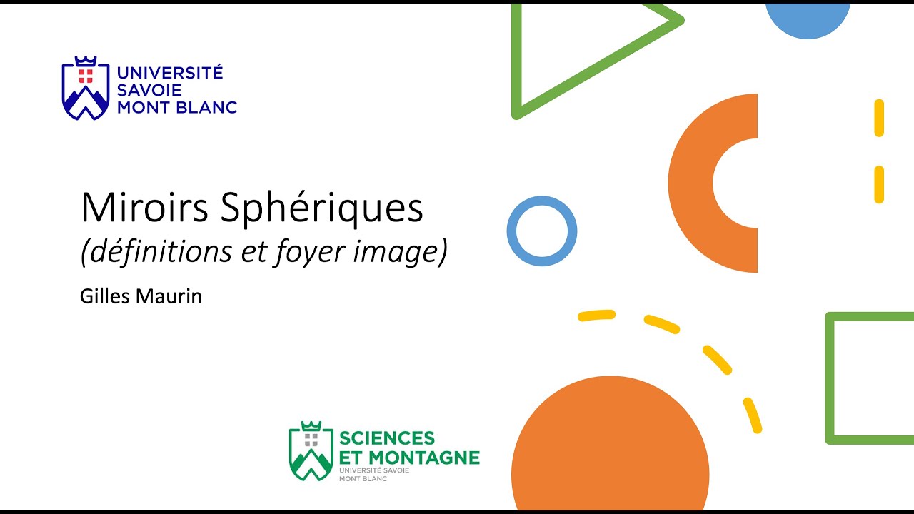 Miroirs sphériques 1 : définitions (cours)