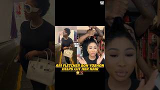 Ari Fletcher Son Yoshon Helps Cut Her Hair!! Profile