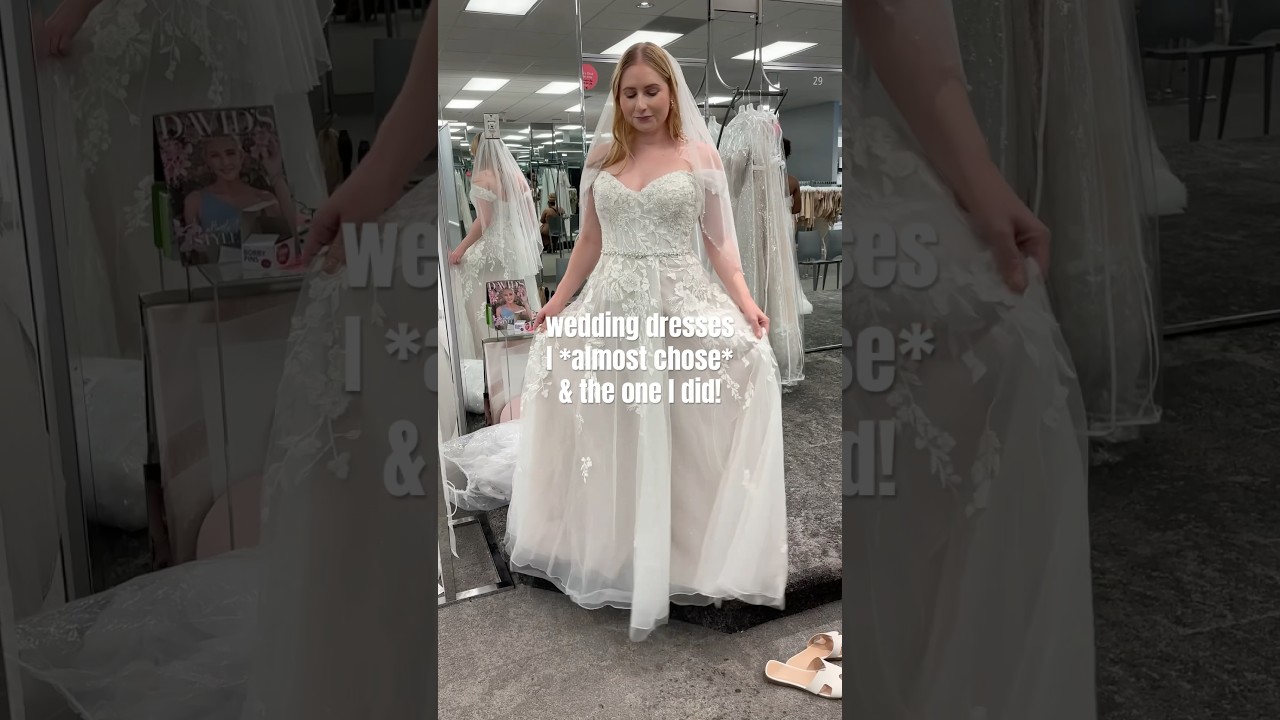 Wedding dresses I *almost chose* vs. the one I did 💒 