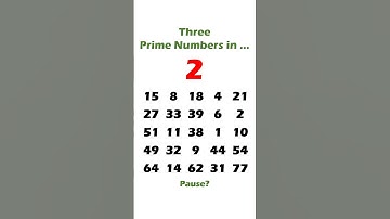Find 3 Prime Numbers in 3 Seconds: With Answers
