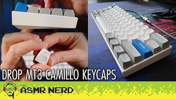 ASMR | Drop MT3 Camillo Keycap Set (soft spoken, tapping, mechanical keyboard typing sounds)
