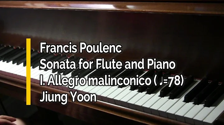 Piano part- Poulenc, Sonata for Flute and Piano, I. Allegro malinconico, =78