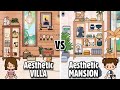 Toca Boca Aesthetic VILLA versus Aesthetic MANSION | Toca Life World 🌍 | NecoLawPie