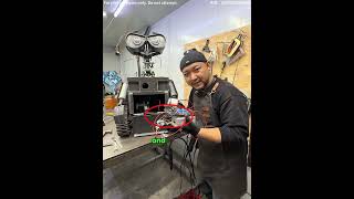 He built the robot WALL·E for his son.#shorts