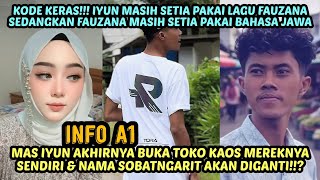 INFO A1; MAS IYUN AKHIRNYA BUKA TOKO KAOS MEREKNYA SENDIRI. NAMA SOBATNGARIT AKAN DIGANTI..!??