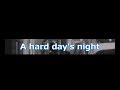 BEATLES A hard day's night (Japanese)