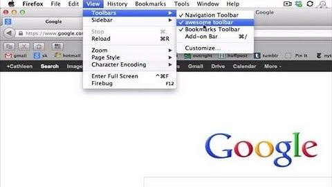 How to Get a Toolbar on Firefox : Internet Basics