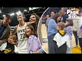 Mila kunis and ashton kutchers kids make rare appearance at wnba game to support caitlin clark