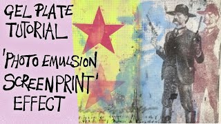 Gelli plate tutorial - Pop screen print effect