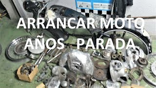 ARRANCAR MOTO BMW PARADA HACE 22 AÑOS.  Tutorial de Mecánica básica. Old Cold Start