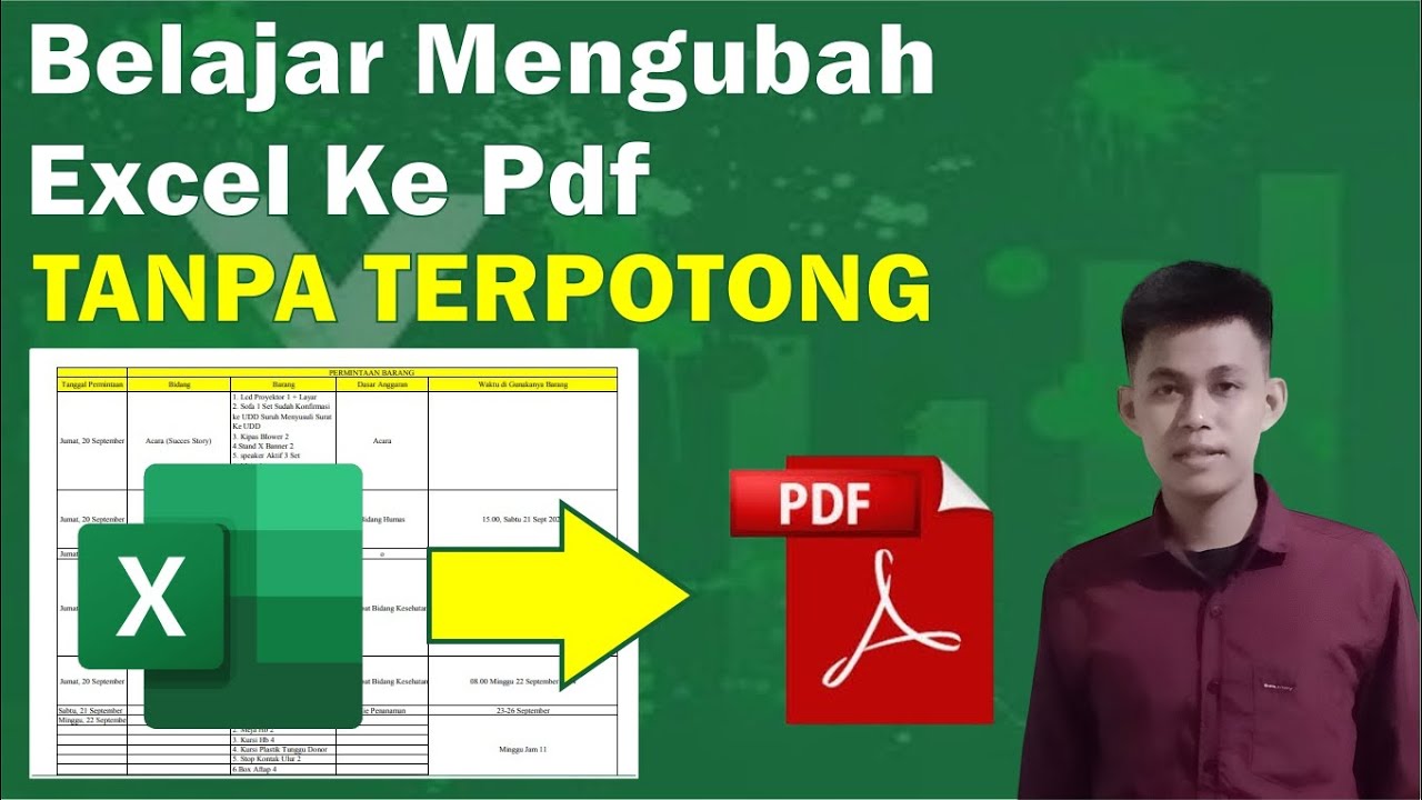 Cara Mengubah File Excel Jadi Pdf Tanpa Terpotong Terbaru YouTube Cara mengubah file excel jadi pdf tanpa terpotong terbaru youtube
