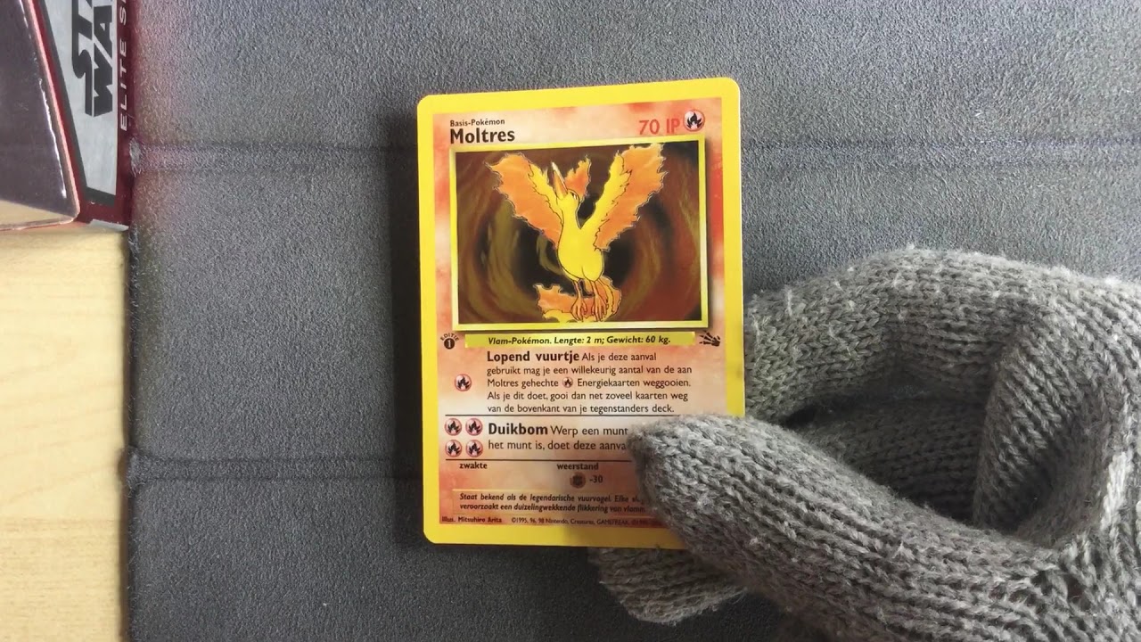 first edition moltres pokemon card Dutch 1st 12/62 Holo proof acrylic case and featuring a striking image of the captivating character Pokemon proxy cards first edition