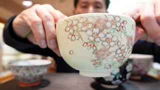 An introduction to cherry blossom patterned tableware - YouTube