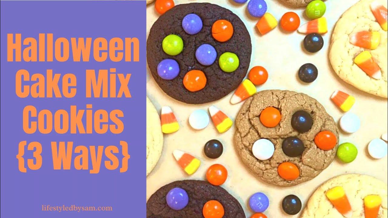 Halloween Cake Mix Cookies 3 Ways! {Easy Halloween Cookie Recipes