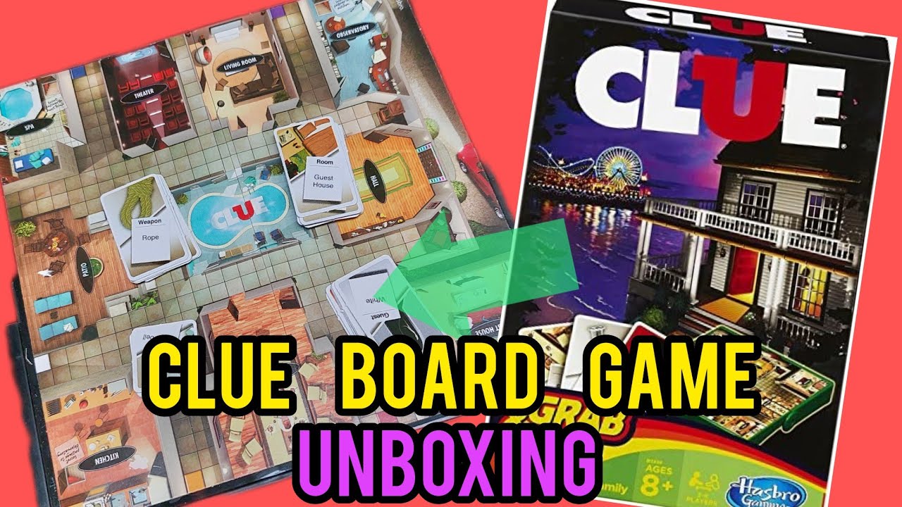 Clue board game unboxing | clue grab & go edition | what's inside ...