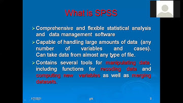 Introduction of SPSS by Dr  Kappa Kondal