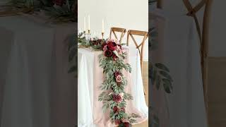 Winter wedding decor
