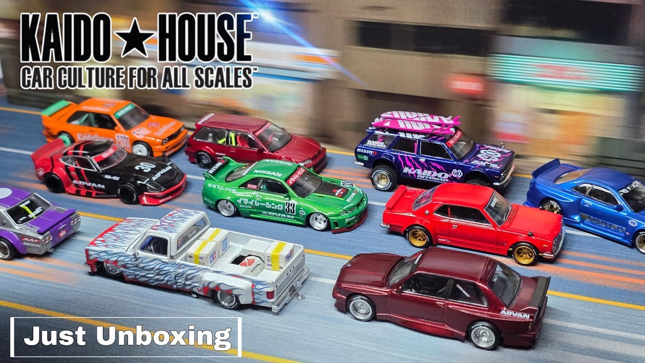 10 Kaido House Unboxing Datsun 510 4x4 Wagon | Nissan R33 & R34 | Fairlady Z Advan | BMW M3 (E30)