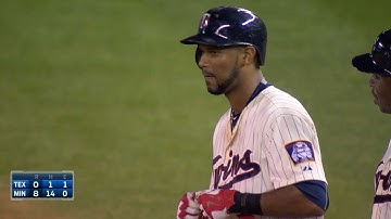 TEX@MIN: Hicks has four hits, makes impressive grab