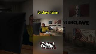 Fallout Enclave fans after seeing the slightest Enclave reference: