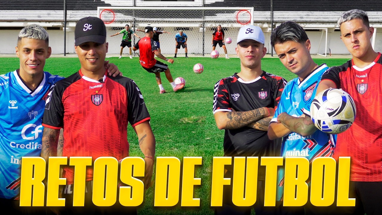 RETOS DE FÚTBOL vs MARKITOS NVJ, FACU NVJ & JOACO LÓPEZ ⚽️
