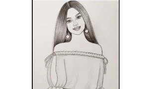 تعليم رسم بنت انمى كيوت بطريقة سهلة وبسيطة للمبتدئين | رسم سهل how to draw a girl beautiful