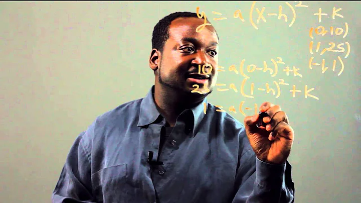 How to Find the Equation of a Parabola, Given 3 Points : Applied Mathematics